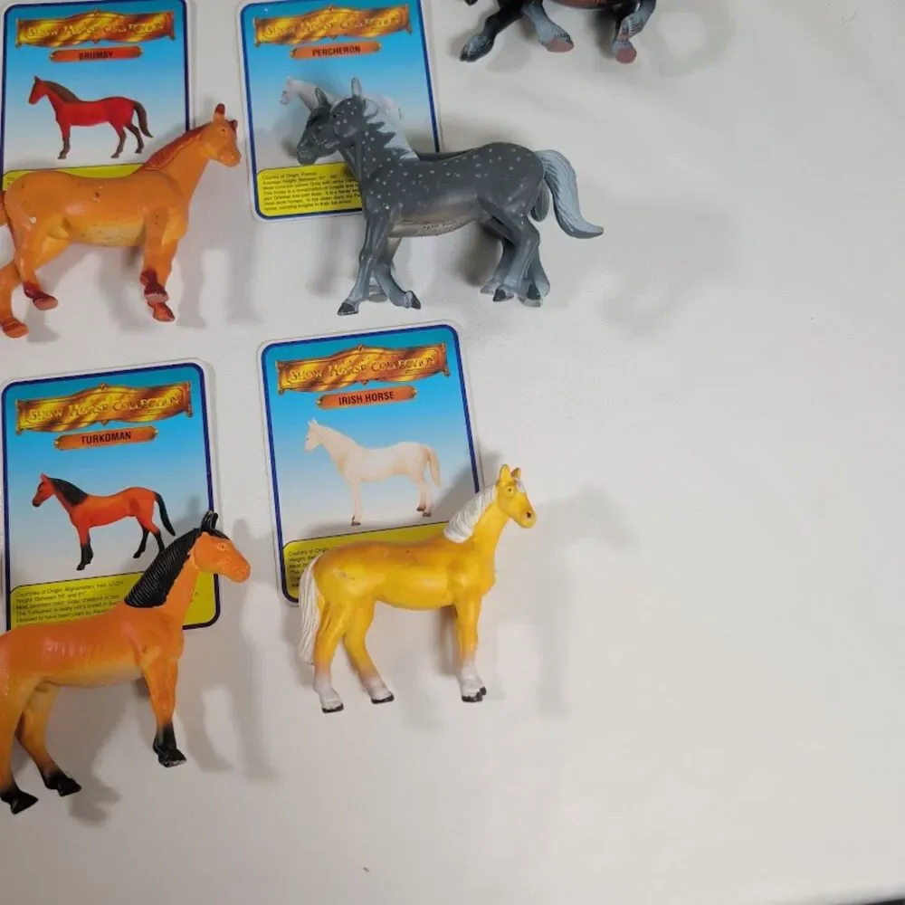 Funrise International Animal Collection Carry Case Horses Figures Cards Lot